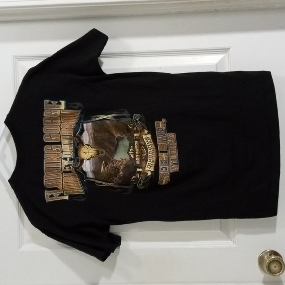 Harley-Davidson Black Short Sleeve Life Full Throttle Tee Shirt Mens Medium - Picture 4 of 6